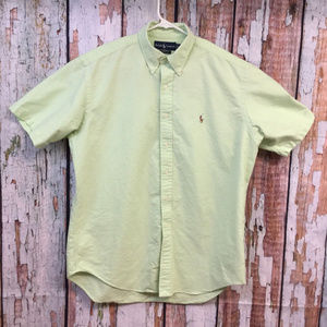 Polo Ralph Lauren Green Button Down Short Sleeve